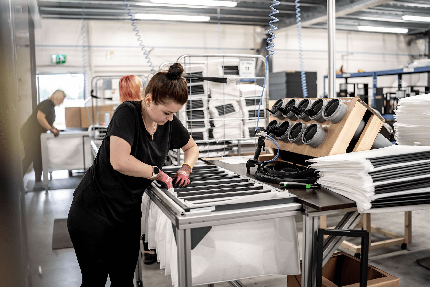 Vi startade tillverkning av påsfilter 